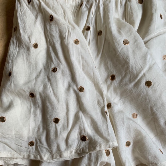 FREE PEOPLE shorts with gold sequins Sz XS - Picture 7 of 9